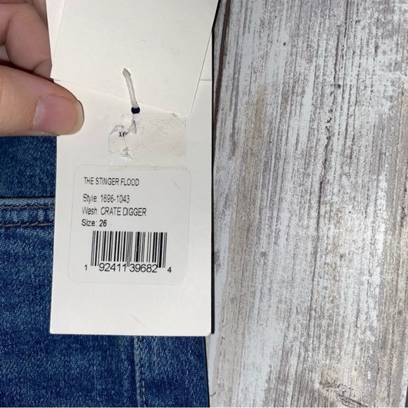 NWT MOTHER Denim Stinger Flood In Crate Digger Straight Leg - Picture 5 of 9